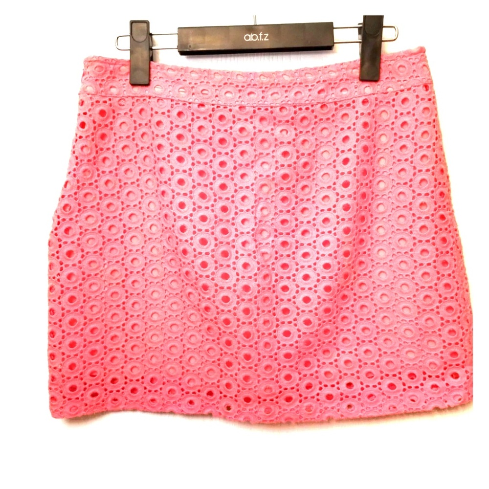 XS Eyelet Mini Skirt Lily Pink